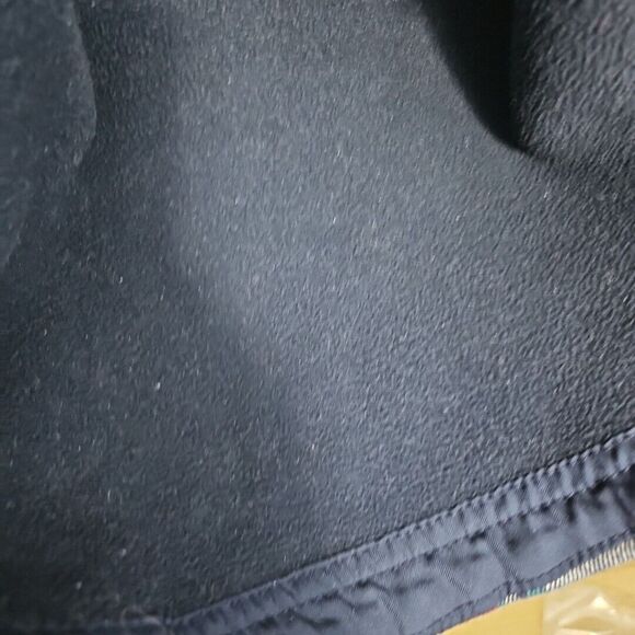 Orvis Women’s Med Blue Fleece Lined Flannel Plaid Snap Up Shirt Jacket Shacket - Picture 9 of 12